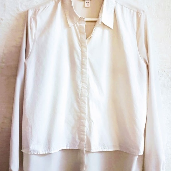 #C6 Joe Fresh White Button Front Shirt - Picture 1 of 5